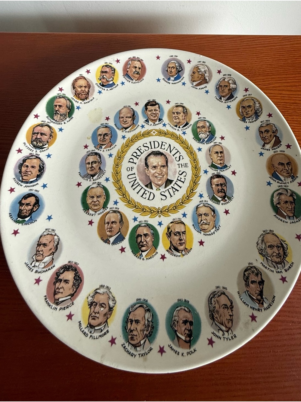 Richard Nixon Presidents Of The United States Commemorative
Plate Vintage